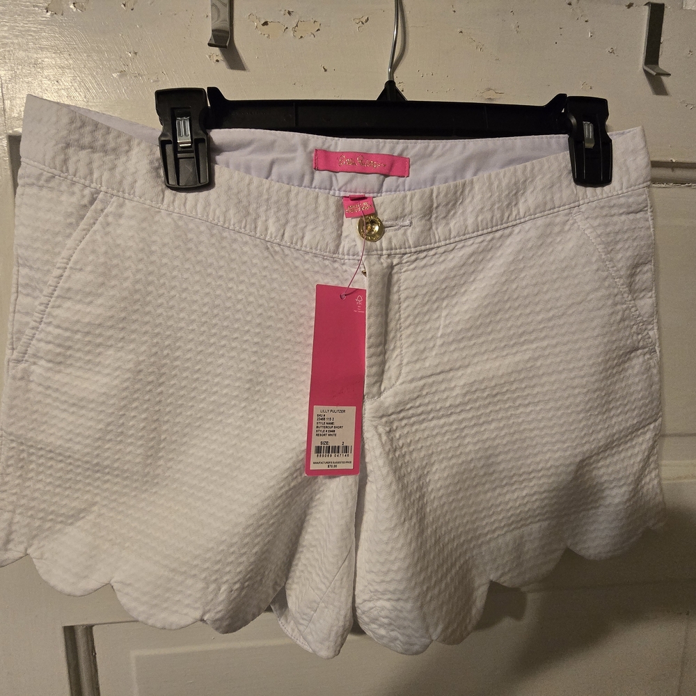 Lilly Pulitzer White High Waist Shorts